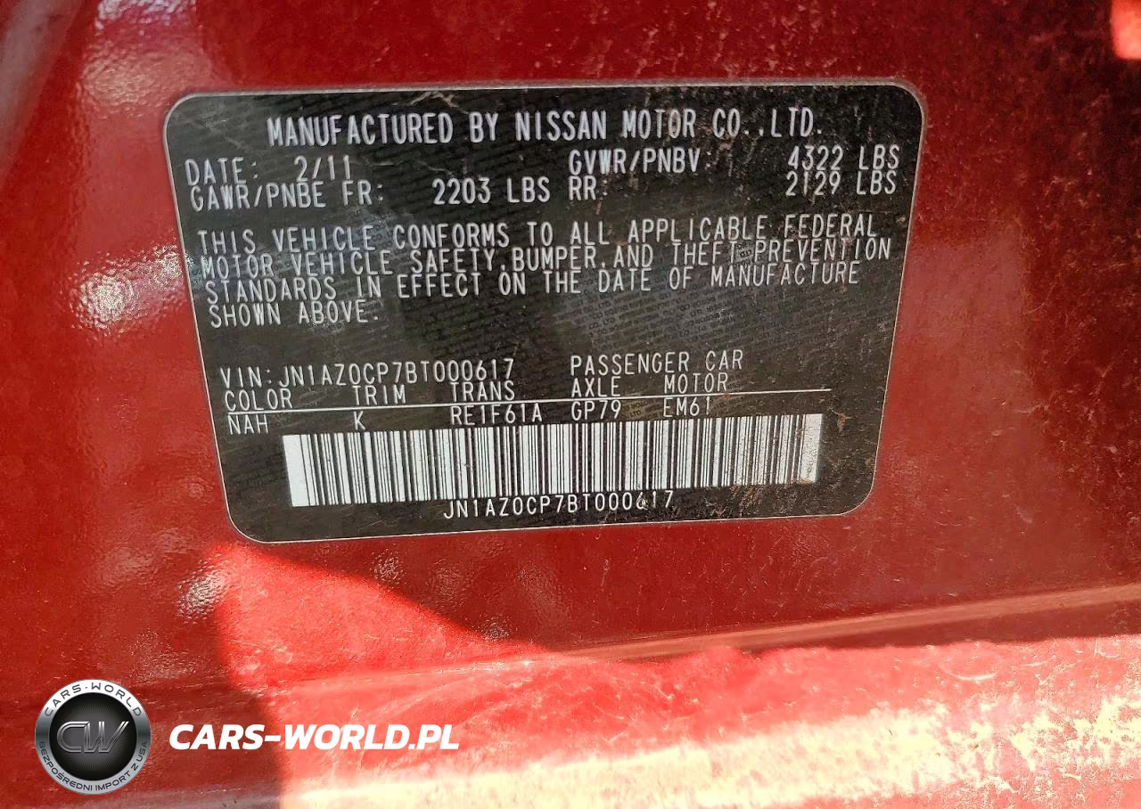 2011 Nissan Leaf Sv VIN:JN1AZ0CP7BT000617 - 12
