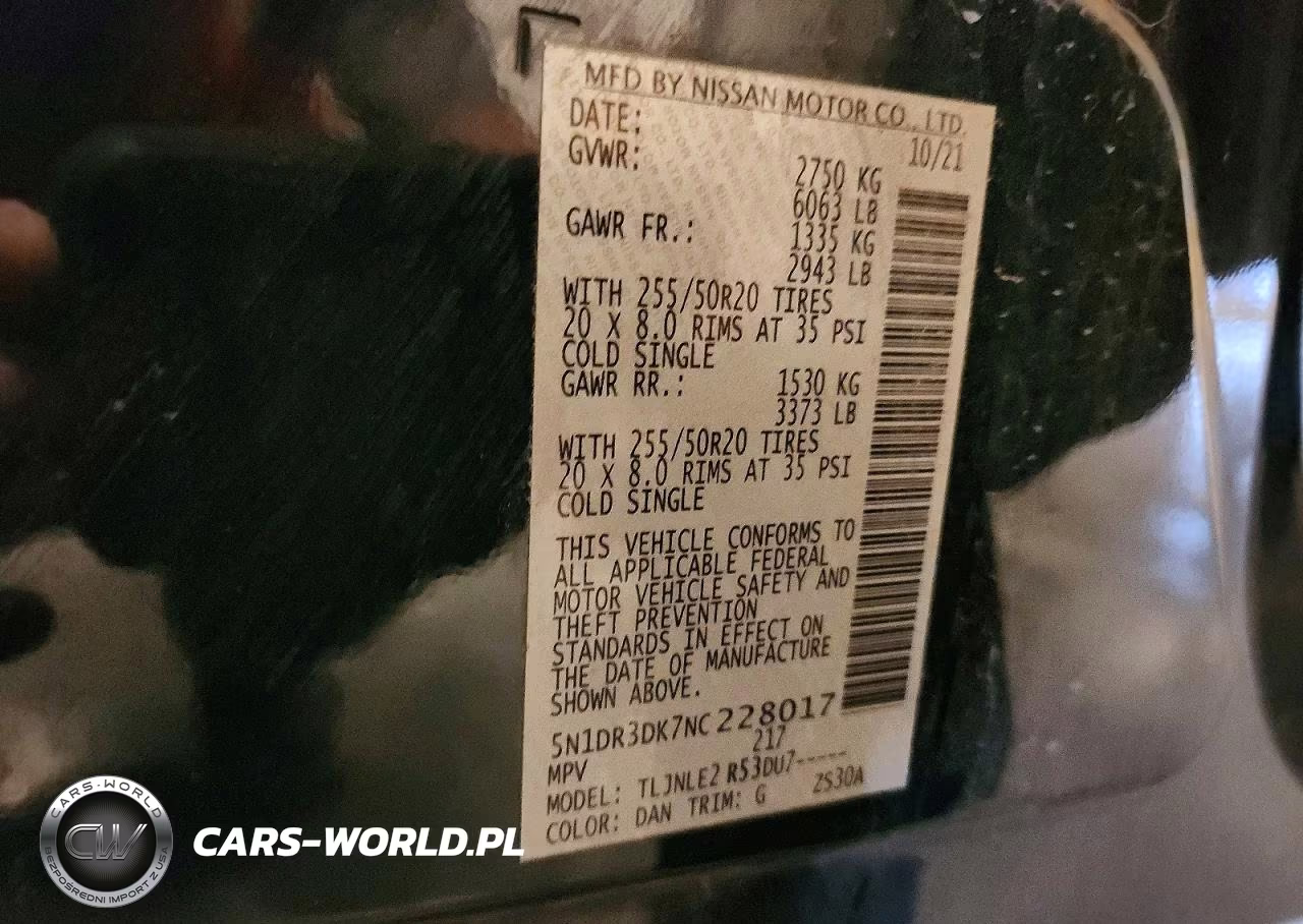 2022 Nissan Pathfinder Platinum VIN:5N1DR3DK7NC228017 - 13
