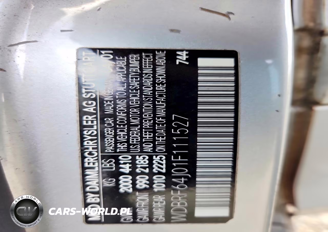 2001 Mercedes-Benz C 320 VIN:WDBRF64J01F111527 - 12