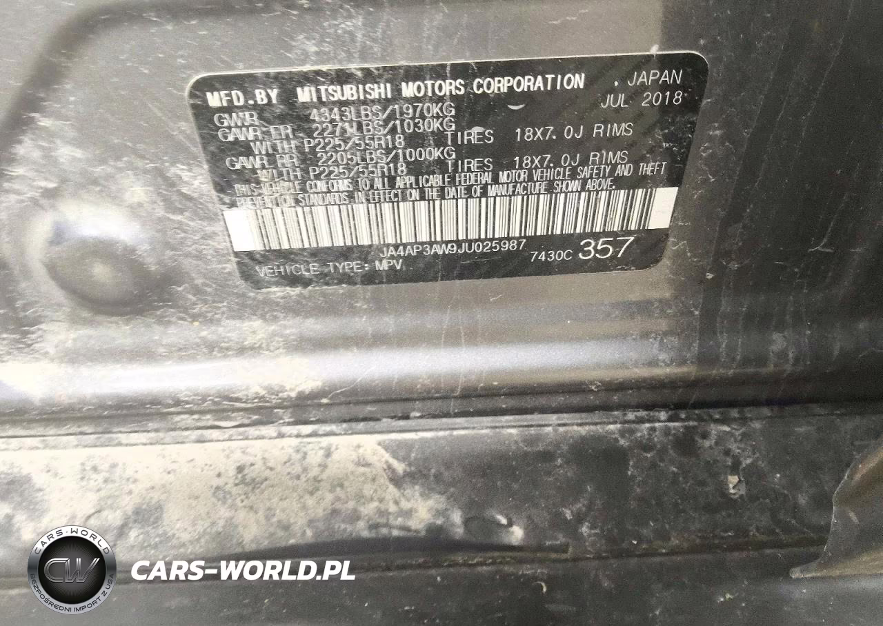 2018 Mitsubishi Outlander Sport Es VIN:JA4AP3AW9JU025987 - 12