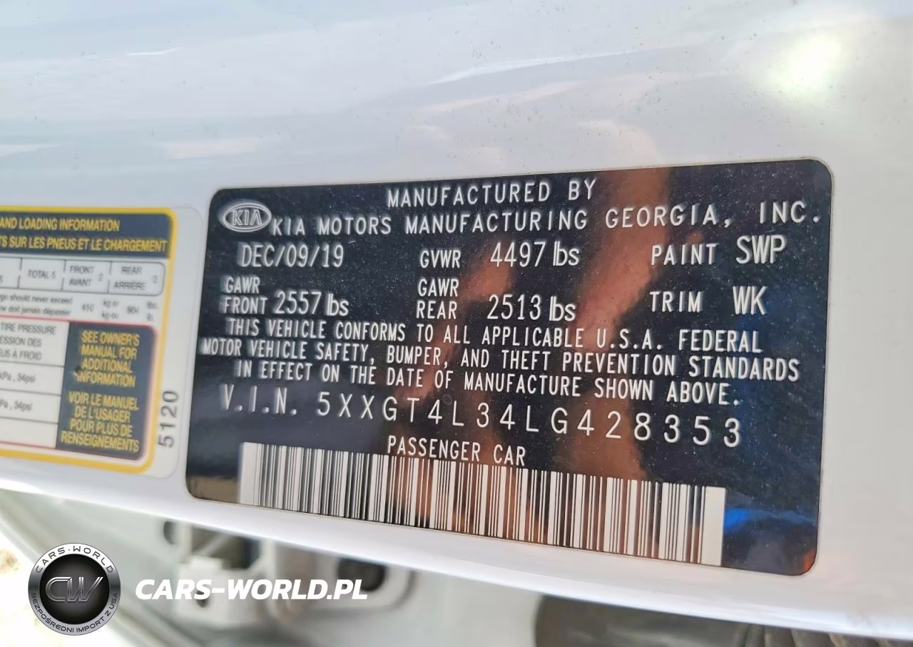 2020 Kia Optima Lx VIN:5XXGT4L34LG428353 - 12