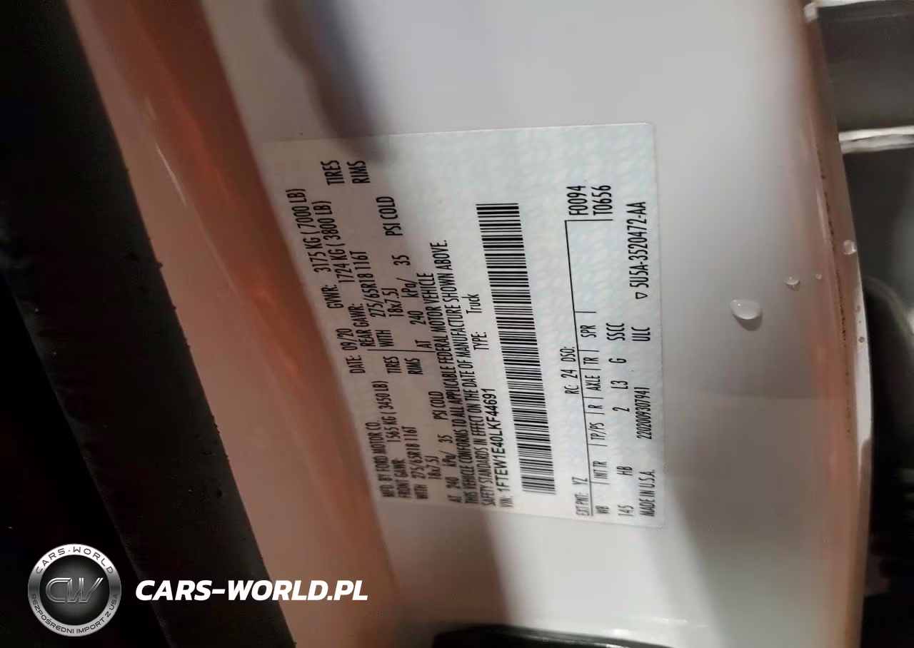 2020 Ford F-150 Lariat VIN:1FTEW1E40LKF44691 - 12
