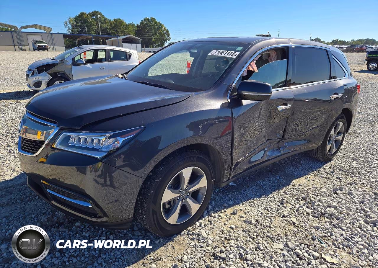 2016 Acura Mdx VIN:5FRYD4H22GB051434 - 1