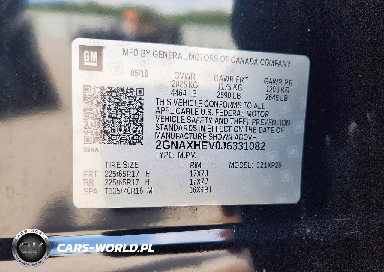 2018 Chevrolet Equinox Ls VIN:2GNAXHEV0J6331082 - 13