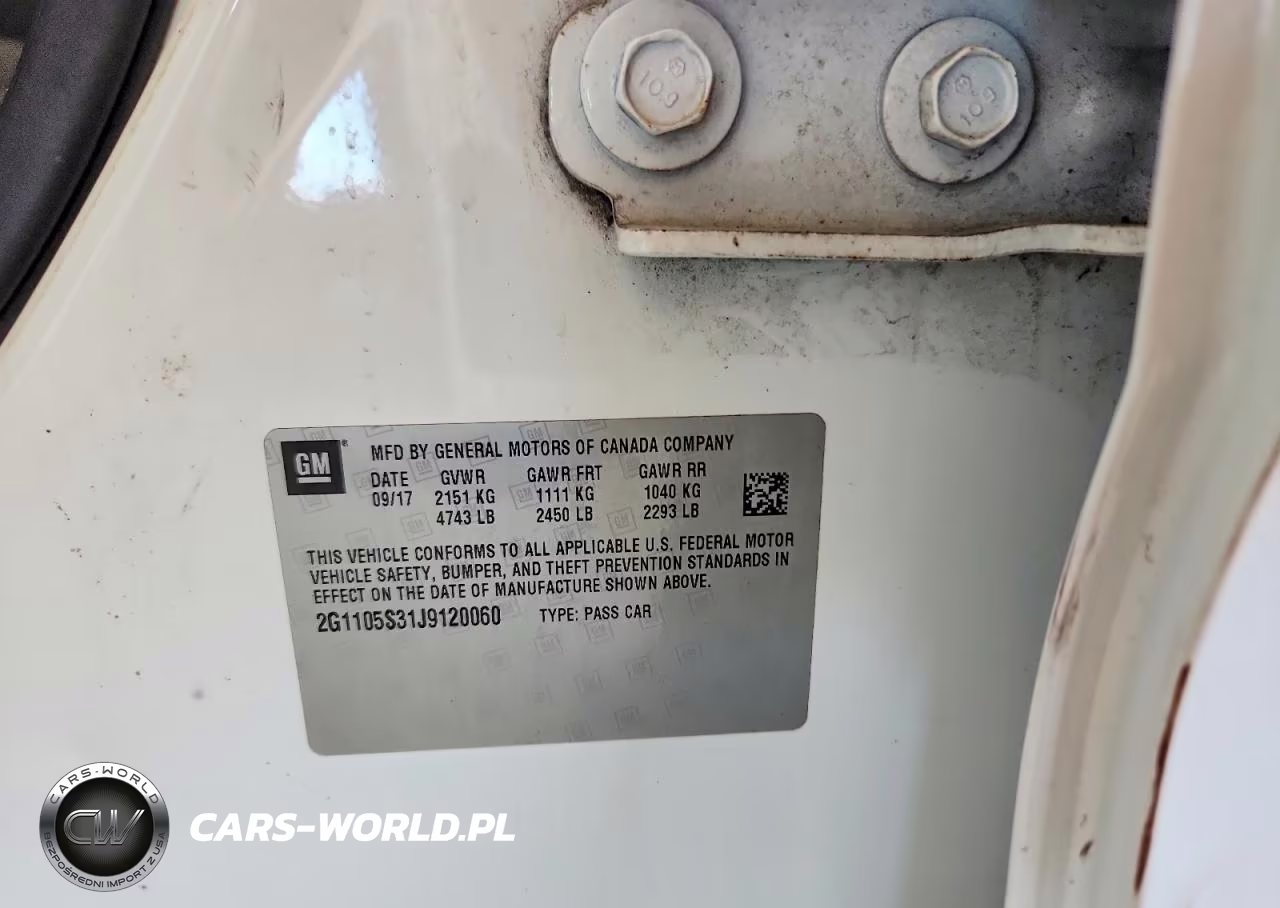 2018 Chevrolet Impala Lt VIN:2G1105S31J9120060 - 13