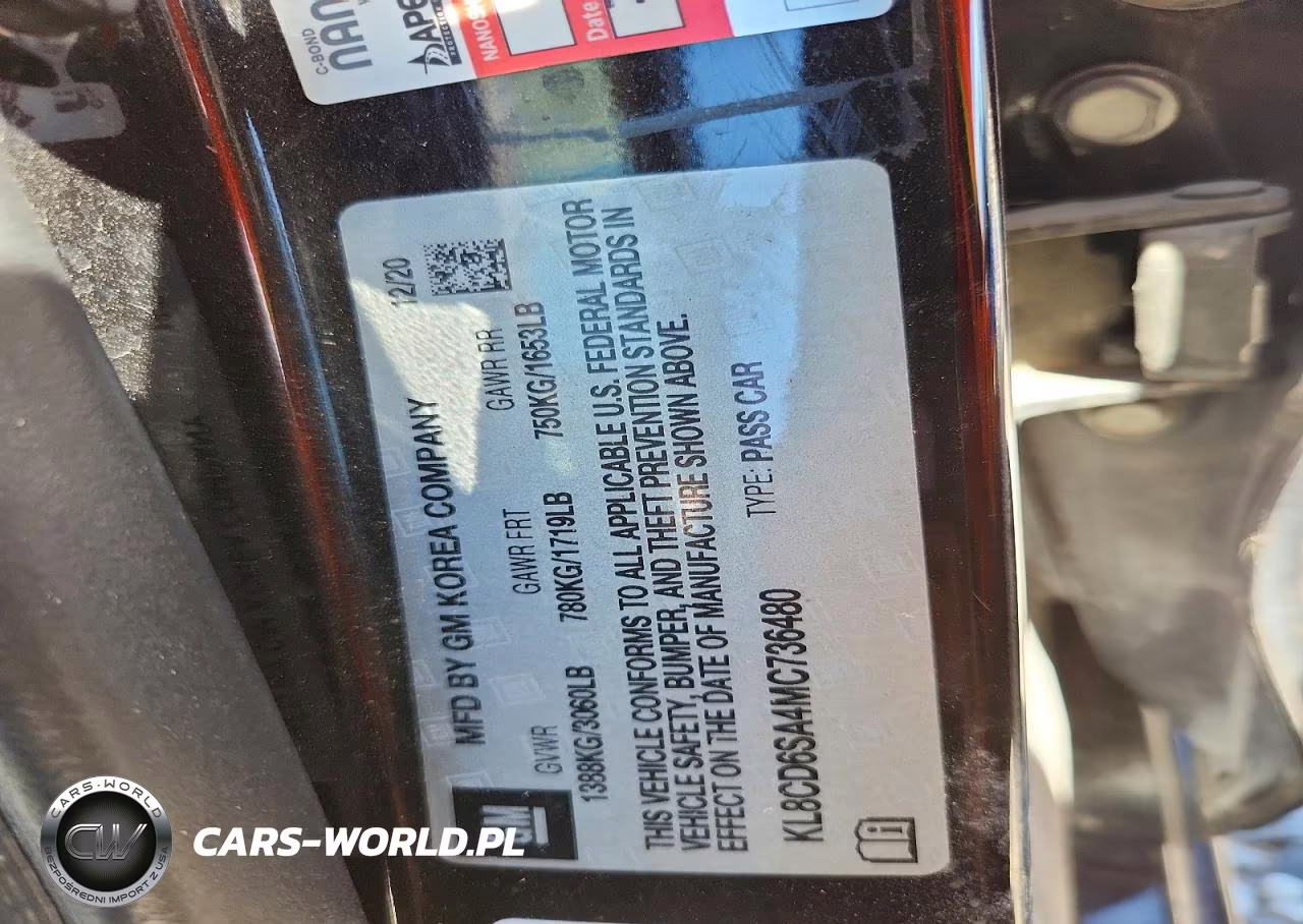 2021 Chevrolet Spark 1Lt VIN:KL8CD6SA4MC736480 - 12