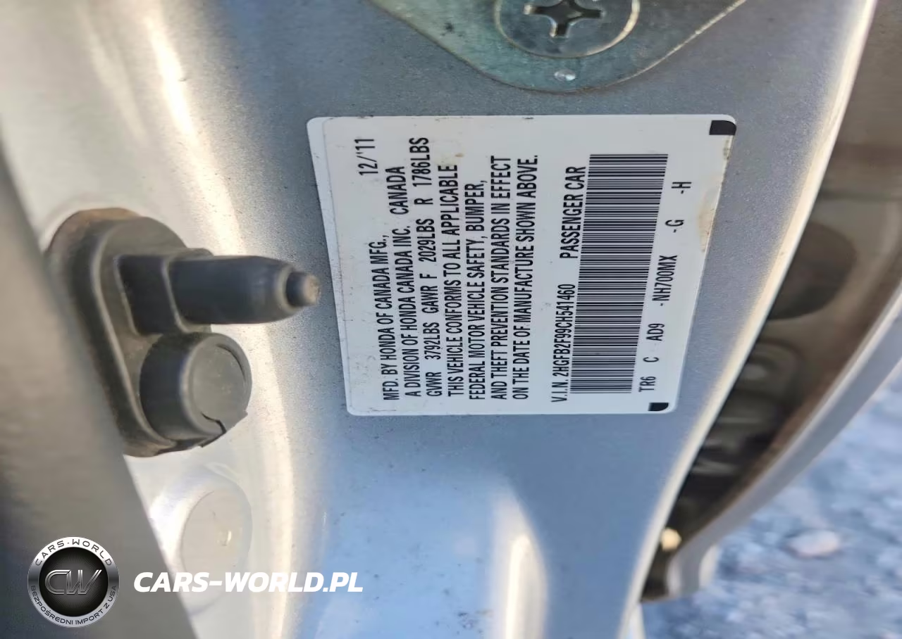 2012 Honda Civic Exl VIN:2HGFB2F99CH541460 - 13