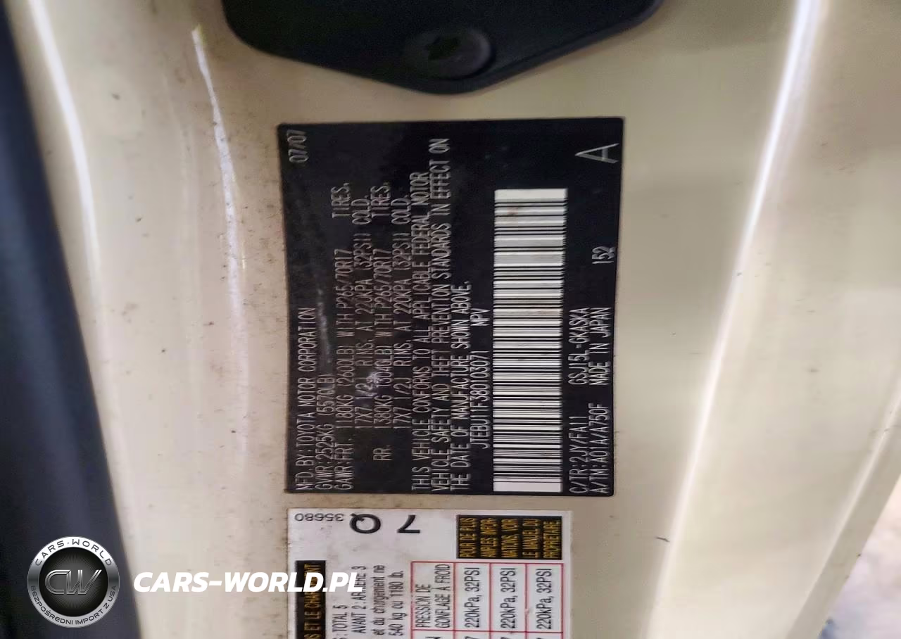 2008 Toyota Fj Cruiser Base VIN:JTEBU11F380103071 - 13