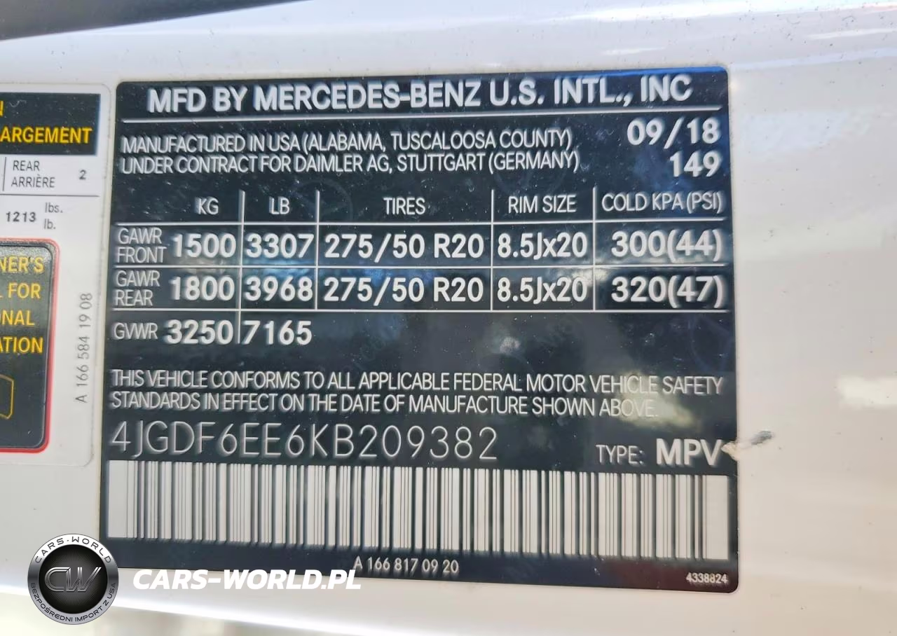 2019 Mercedes-Benz Gls 450 4Matic VIN:4JGDF6EE6KB209382 - 14