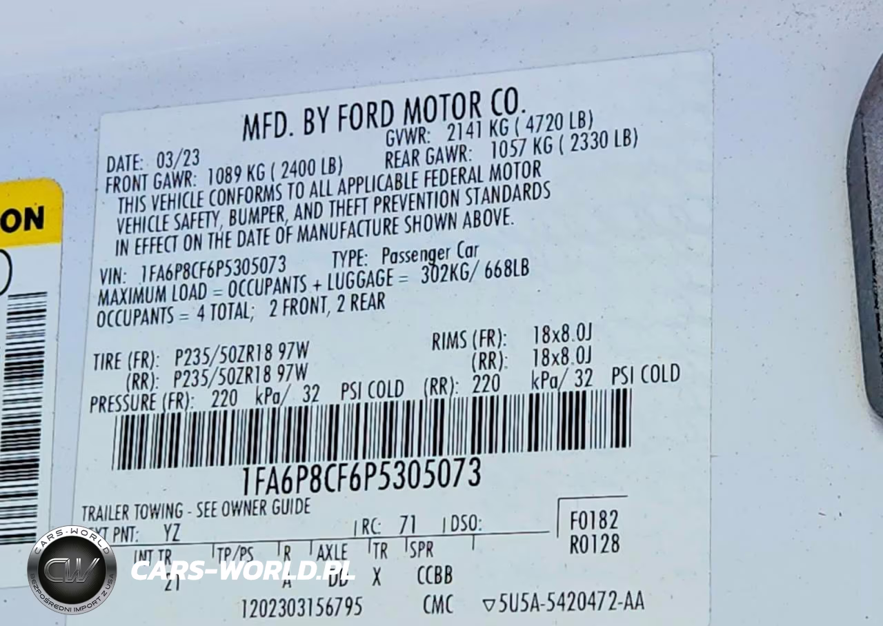 2023 Ford Mustang Gt VIN:1FA6P8CF6P5305073 - 12