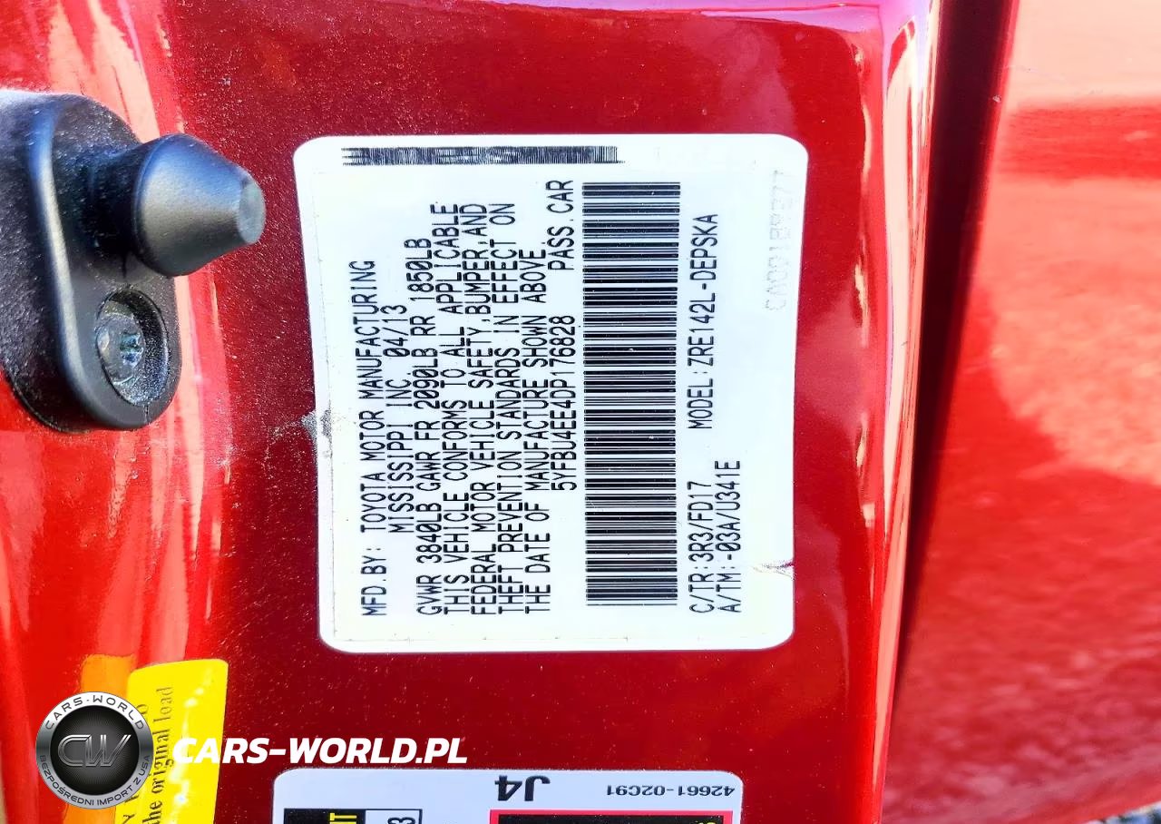 2013 Toyota Corolla S VIN:5YFBU4EE4DP176828 - 13