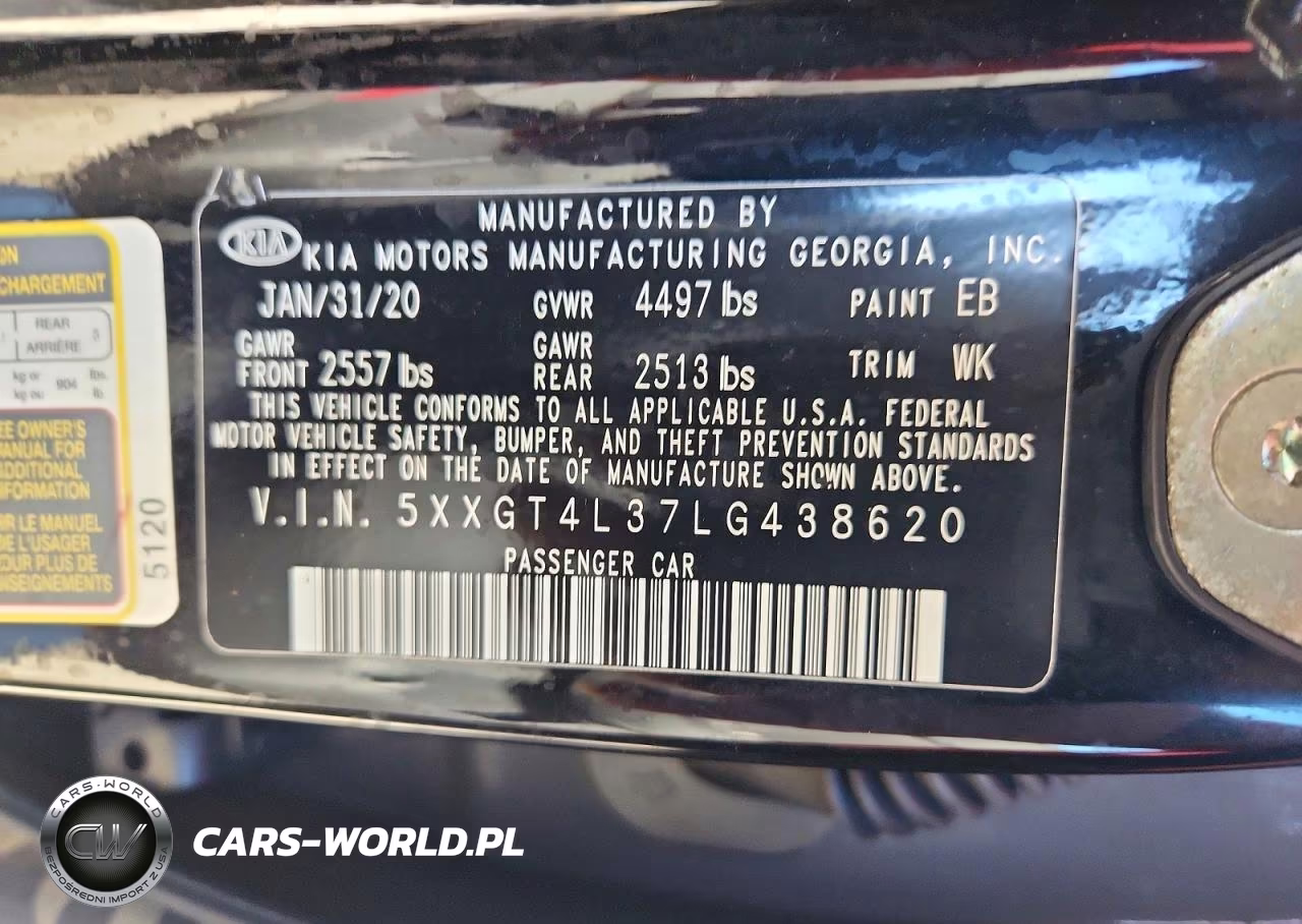 2020 Kia Optima Lx VIN:5XXGT4L37LG438620 - 13