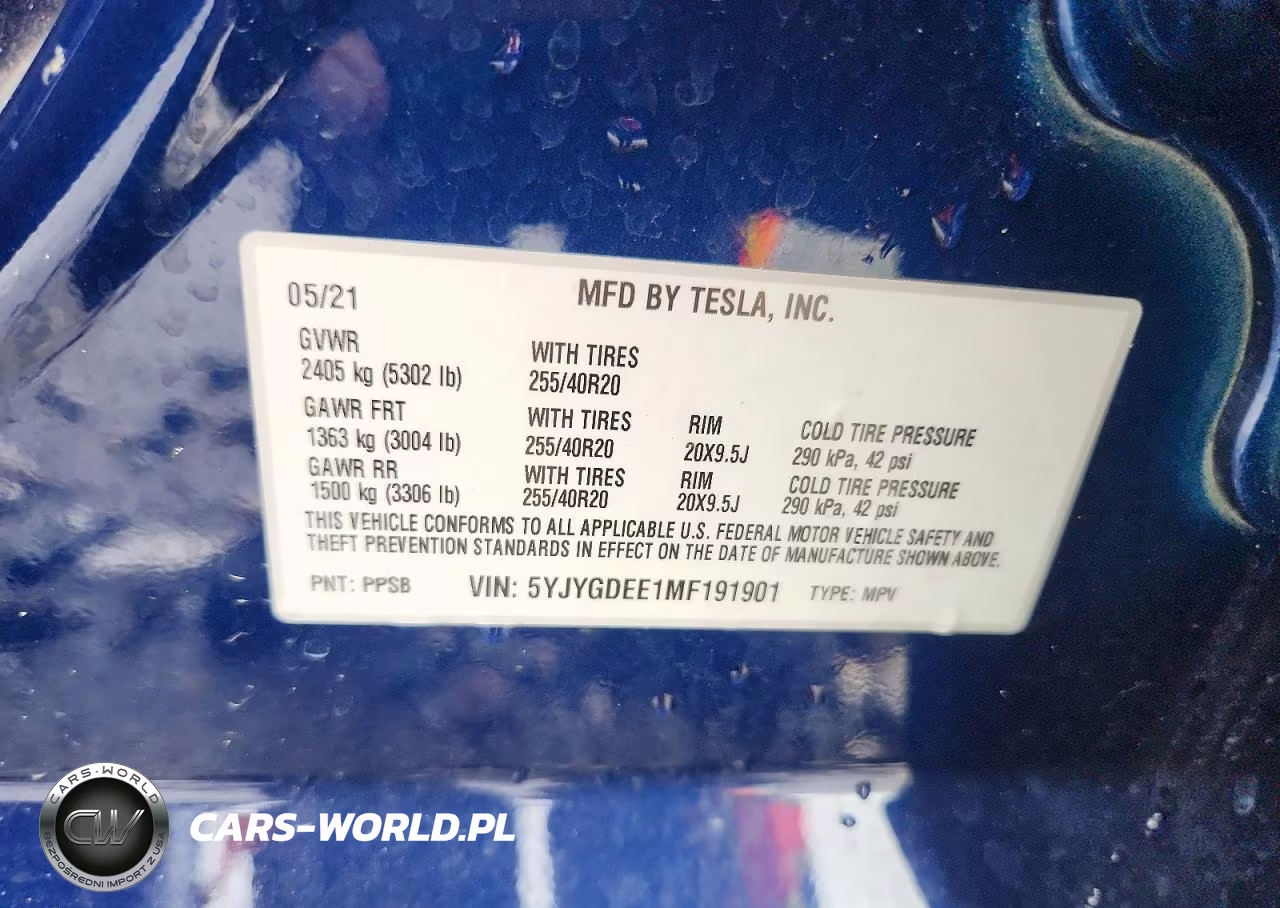 2021 Tesla Model Y VIN:5YJYGDEE1MF191901 - 13