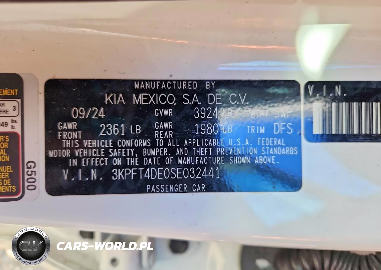 2025 Kia K4 Lxs VIN:3KPFT4DE0SE032441 - 12