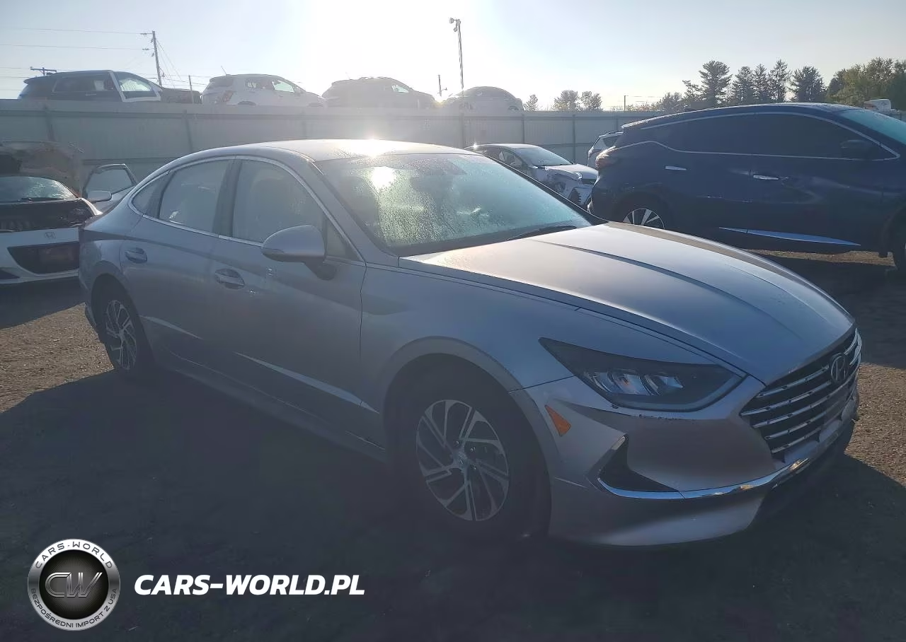 2020 Hyundai Sonata Hybrid Blue VIN:KMHL24JJ6LA009947 - 4