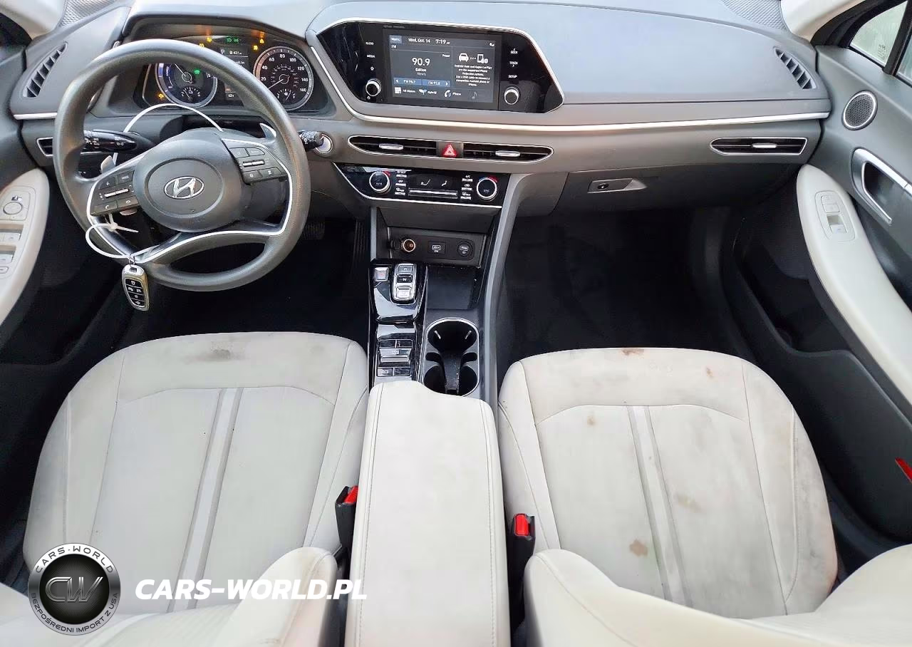 2020 Hyundai Sonata Hybrid Blue VIN:KMHL24JJ6LA009947 - 8