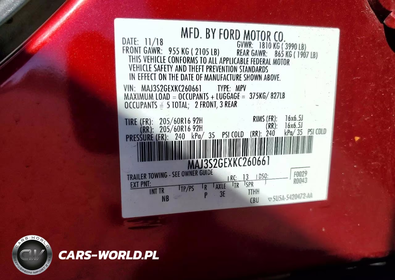 2019 Ford Ecosport Se VIN:MAJ3S2GEXKC260661 - 13