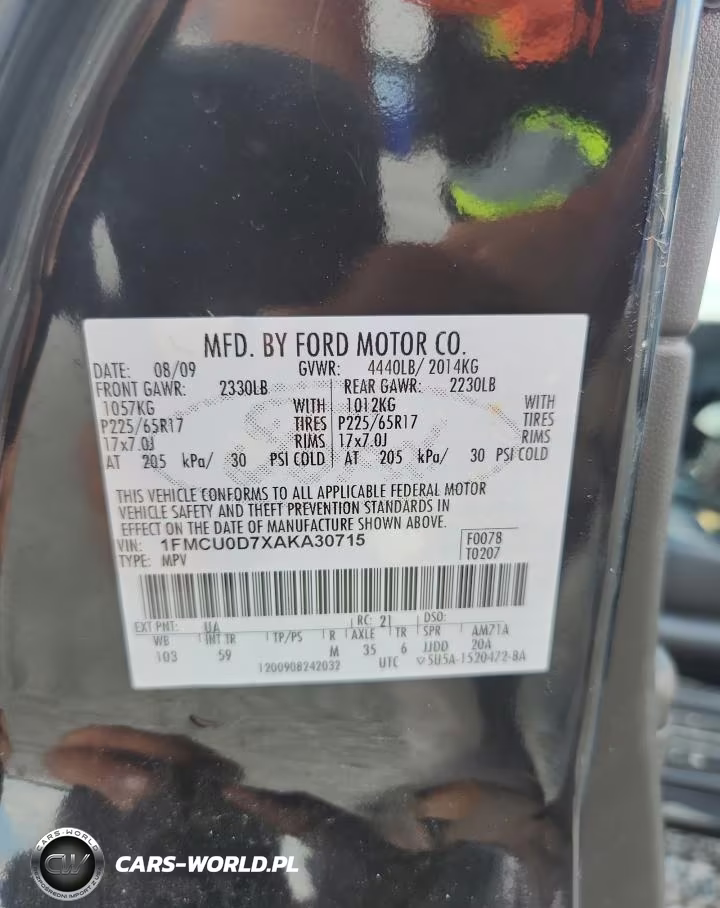 2010 Ford Escape Xlt VIN:1FMCU0D7XAKA30715 - 13