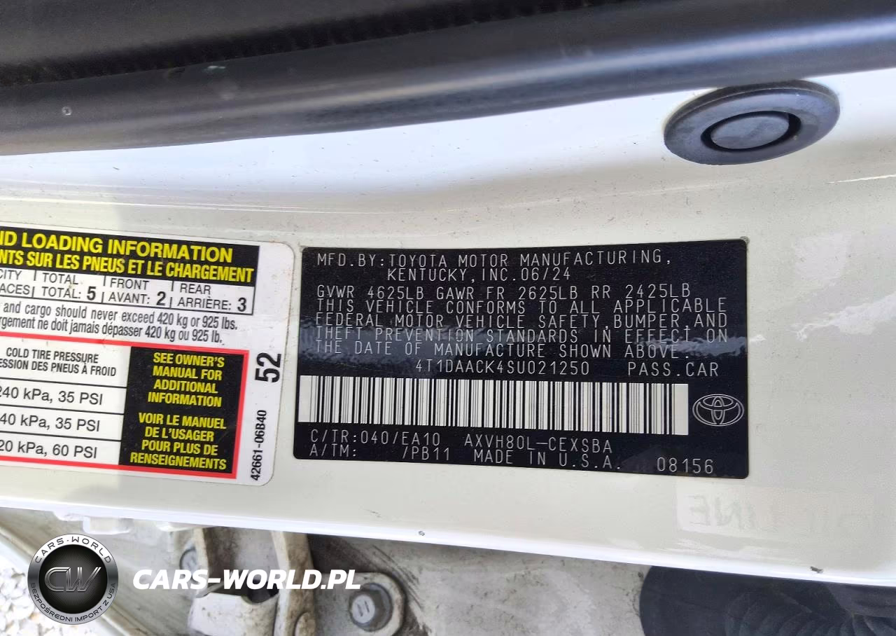 2025 Toyota Camry Se VIN:4T1DAACK4SU021250 - 12