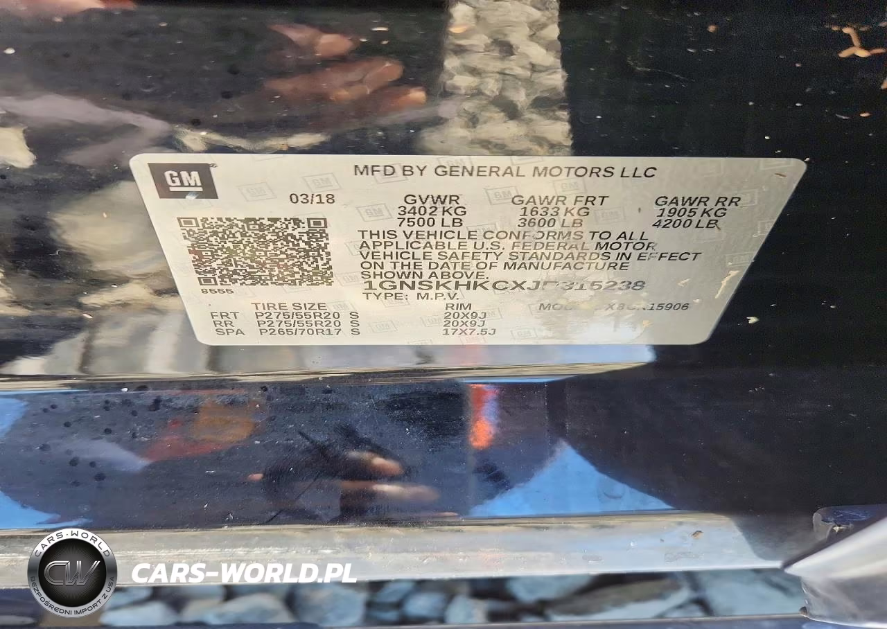 2018 Chevrolet Suburban K1500 Lt VIN:1GNSKHKCXJR315238 - 13