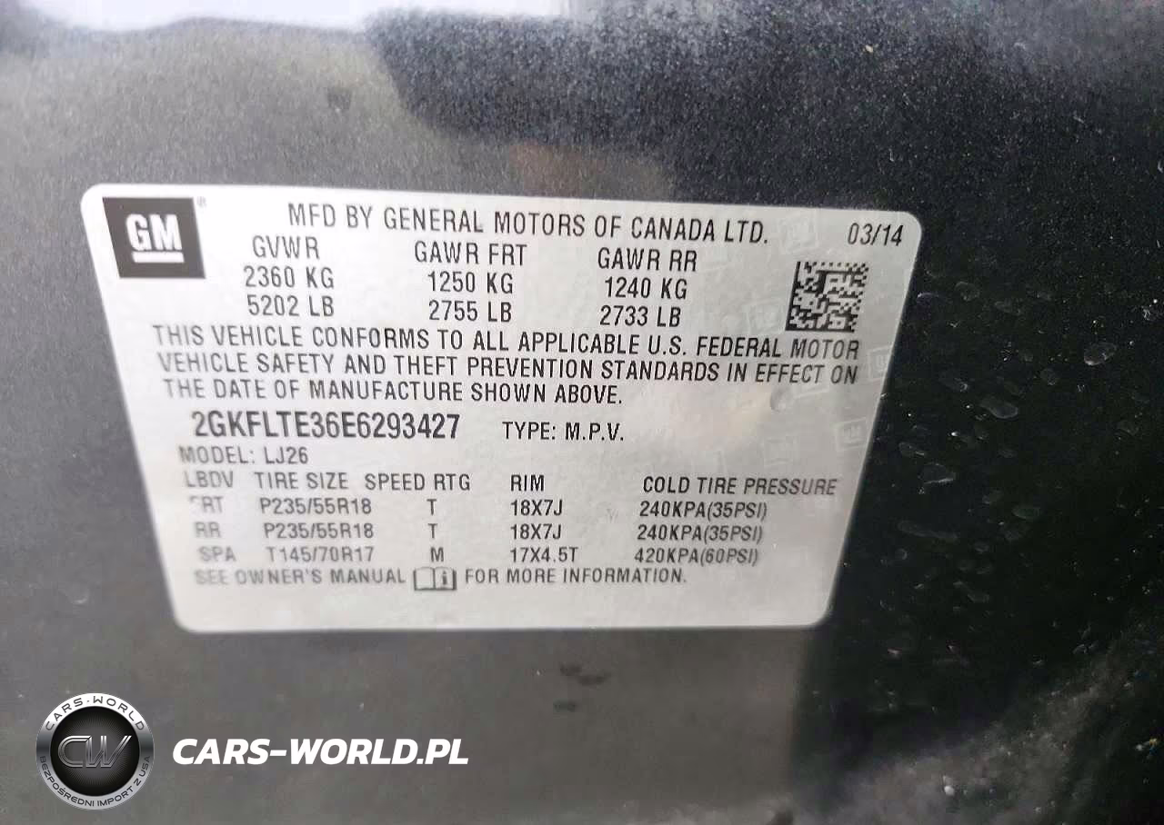 2014 GMC Terrain Slt VIN:2GKFLTE36E6293427 - 13