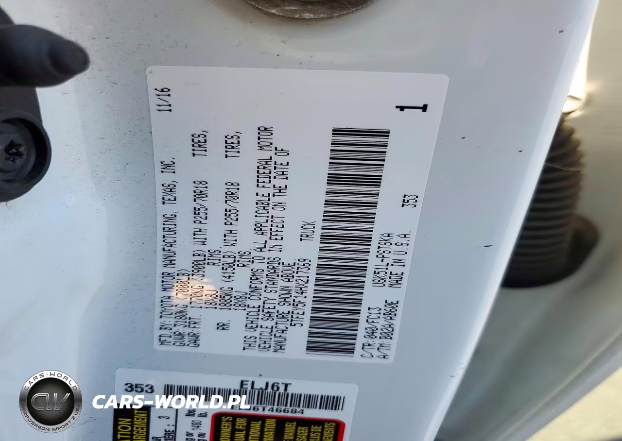 2017 Toyota Tundra Crewmax Sr5 VIN:5TFEY5F14HX217369 - 12