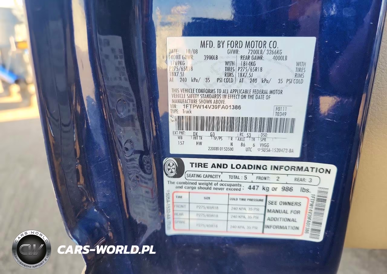 2009 Ford F150 Supercrew VIN:1FTPW14V39FA01386 - 12