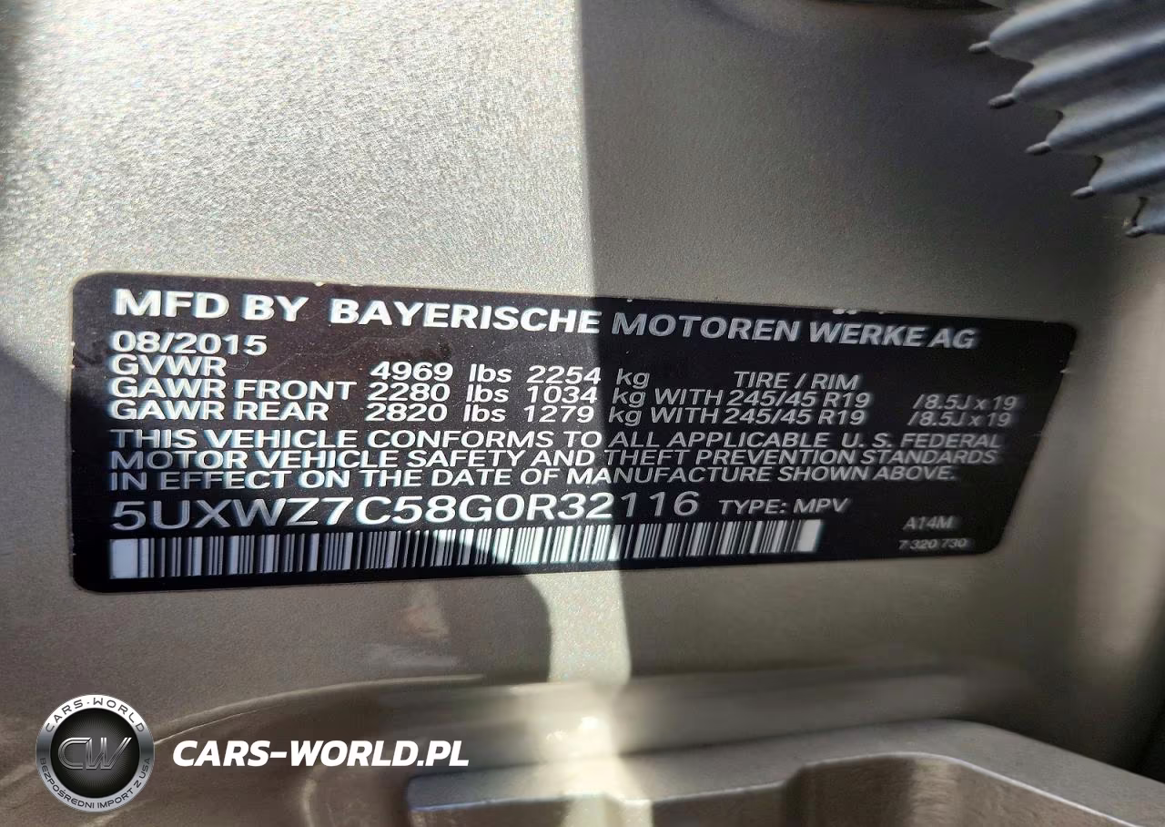 2016 BMW X3 Sdrive28I VIN:5UXWZ7C58G0R32116 - 13