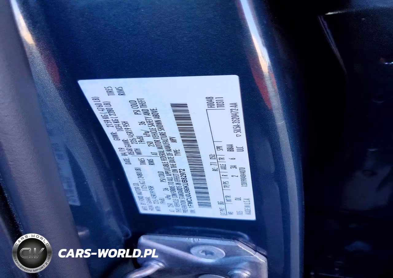 2019 Ford Escape Titanium VIN:1FMCU0J96KUB82972 - 12