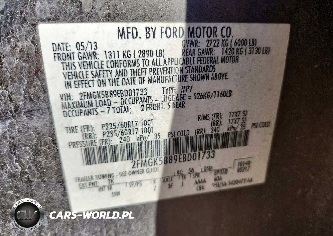 2014 Ford Flex Se VIN:2FMGK5B89EBD01733 - 13
