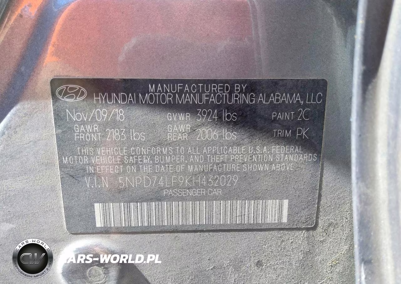 2019 Hyundai Elantra Se VIN:5NPD74LF9KH432029 - 13