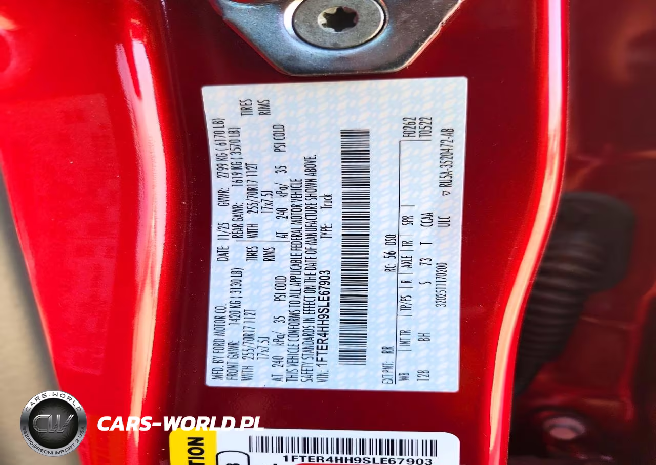 2025 Ford Ranger Xlt VIN:1FTER4HH9SLE67903 - 12