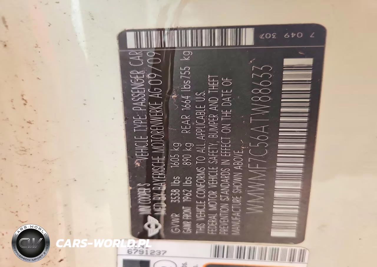 2010 Mini Cooper S VIN:WMWMF7C56ATW88633 - 12