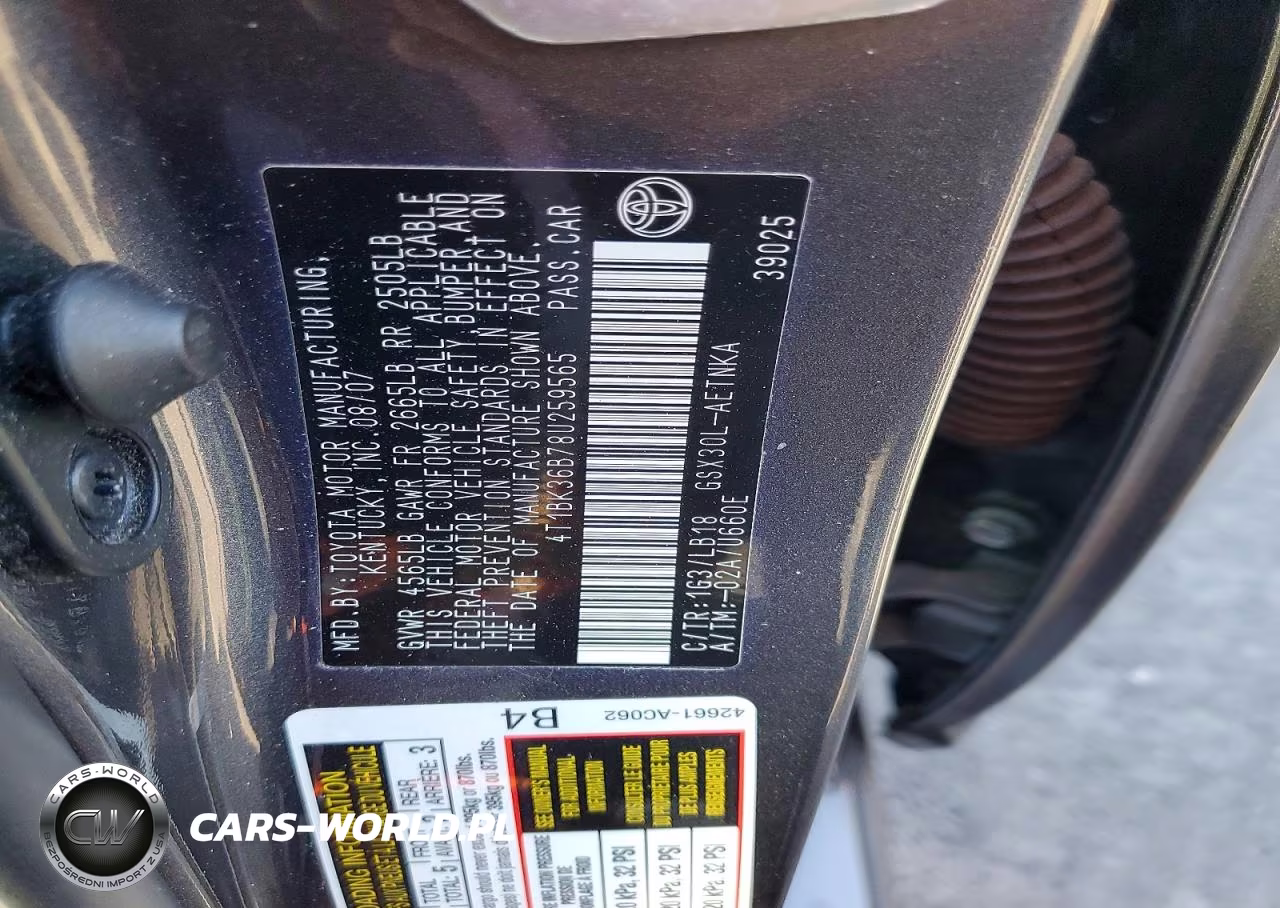 2008 Toyota Avalon Touring VIN:4T1BK36B78U259565 - 12