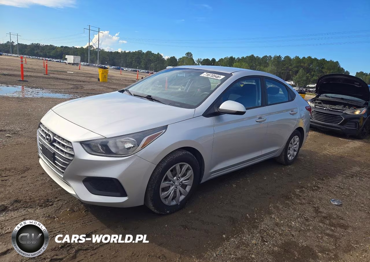 2019 Hyundai Accent Se VIN:3KPC24A39KE039493 - 1