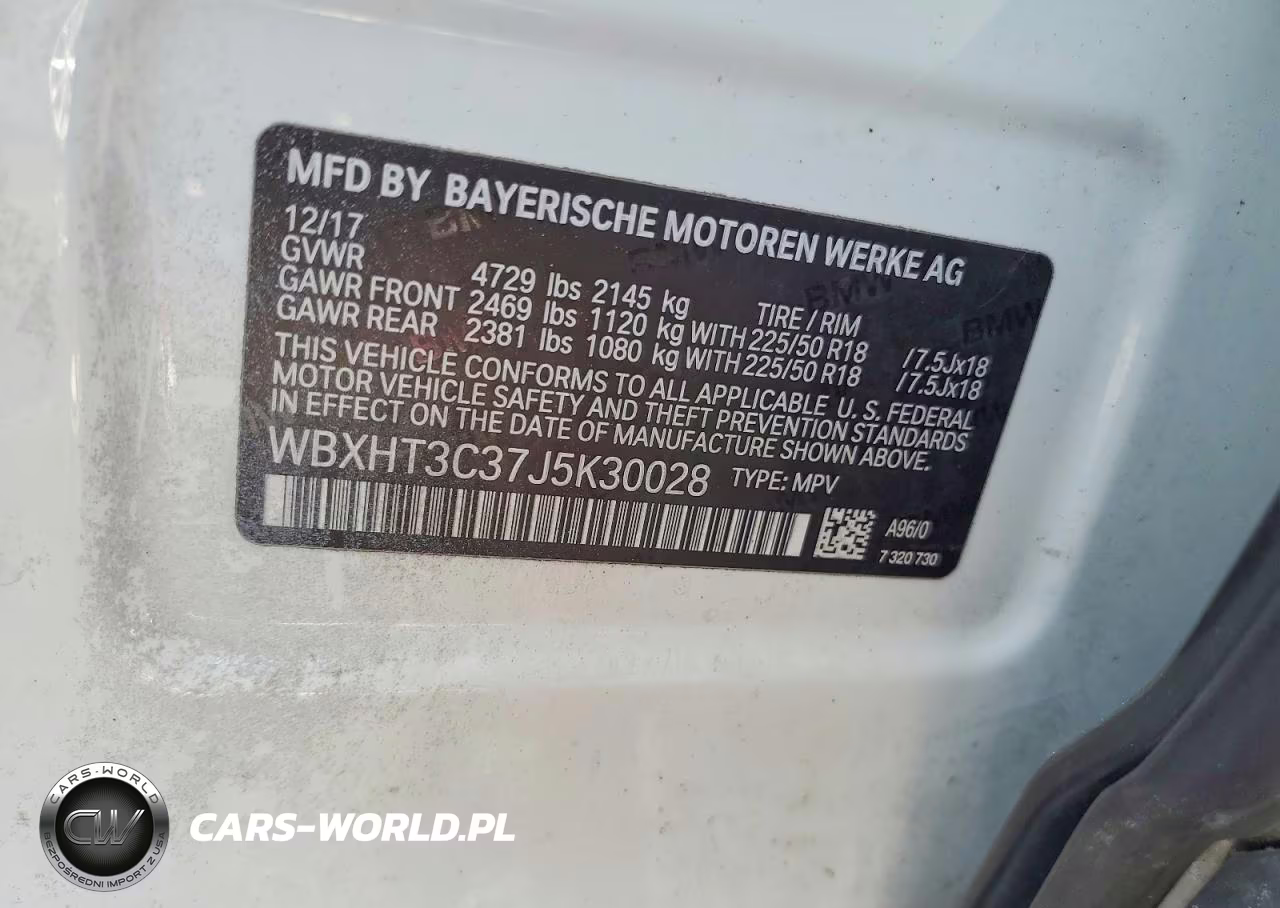 2018 BMW X1 xDrive28I VIN:WBXHT3C37J5K30028 - 13