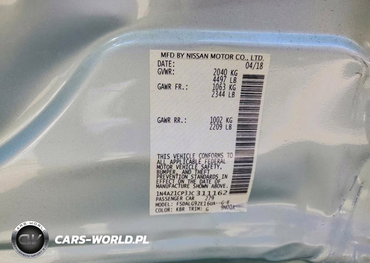 2018 Nissan Leaf Sl VIN:1N4AZ1CP3JC311162 - 12