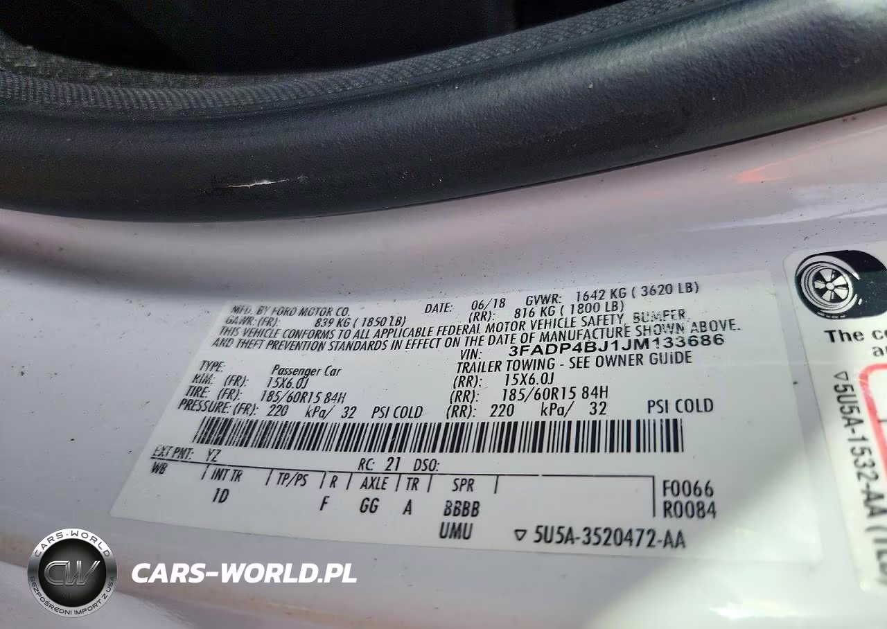 2018 Ford Fiesta Se VIN:3FADP4BJ1JM133686 - 12