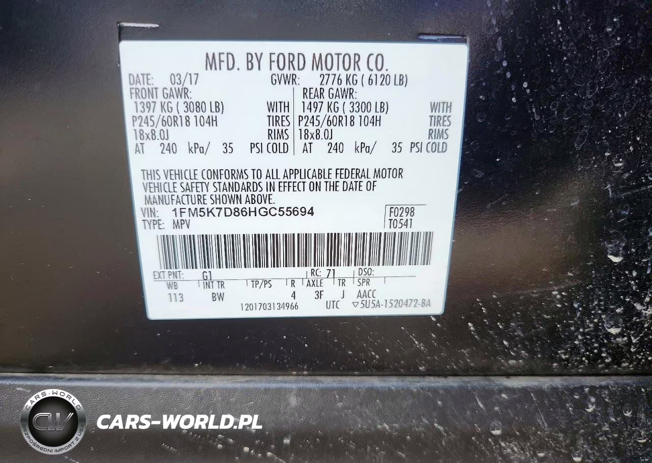 2017 Ford Explorer Xlt VIN:1FM5K7D86HGC55694 - 13