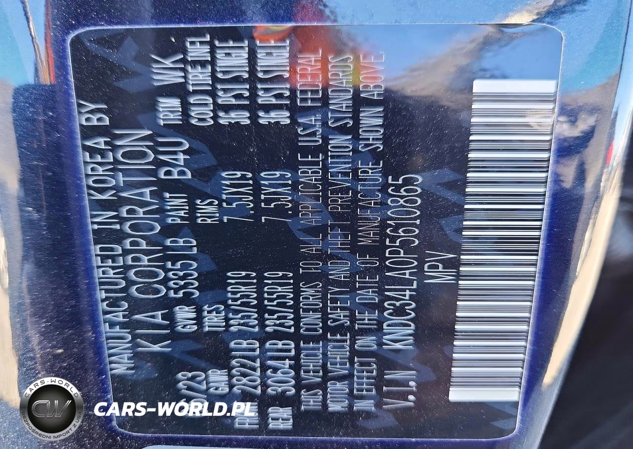 2023 Kia Ev6 Light VIN:KNDC34LA0P5610865 - 12
