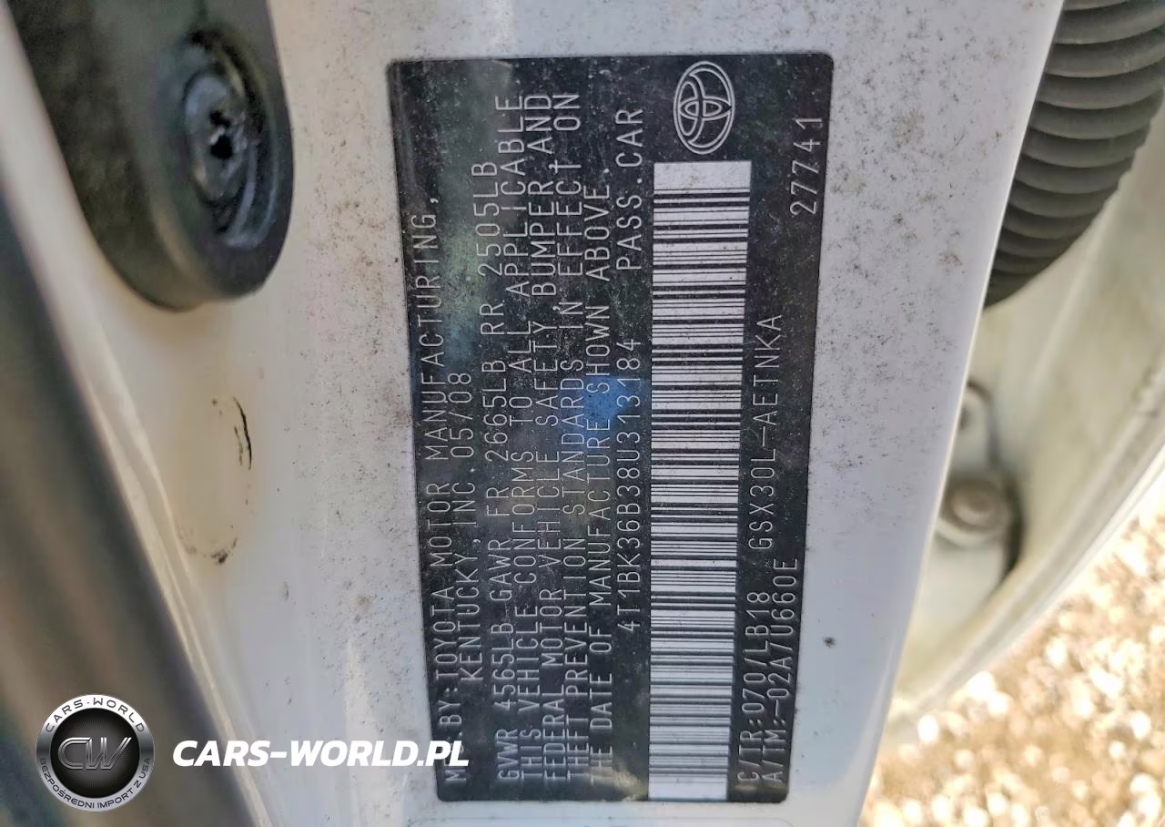 2008 Toyota Avalon Touring VIN:4T1BK36B38U313184 - 12