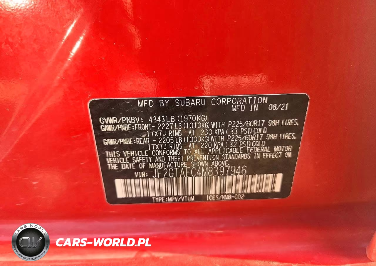 2021 Subaru Crosstrek Premium VIN:JF2GTAEC4M8397946 - 13
