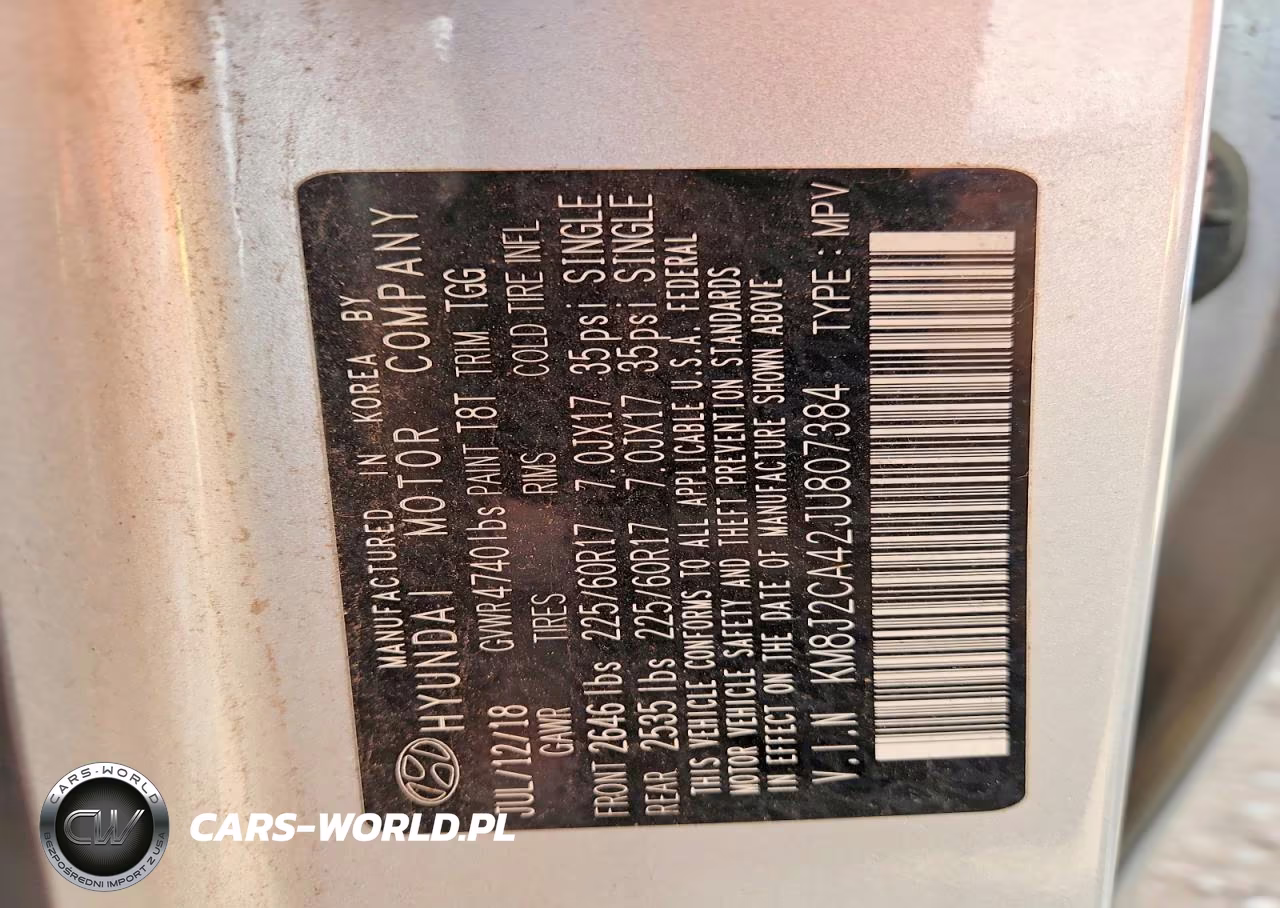2018 Hyundai Tucson Se VIN:KM8J2CA42JU807384 - 13