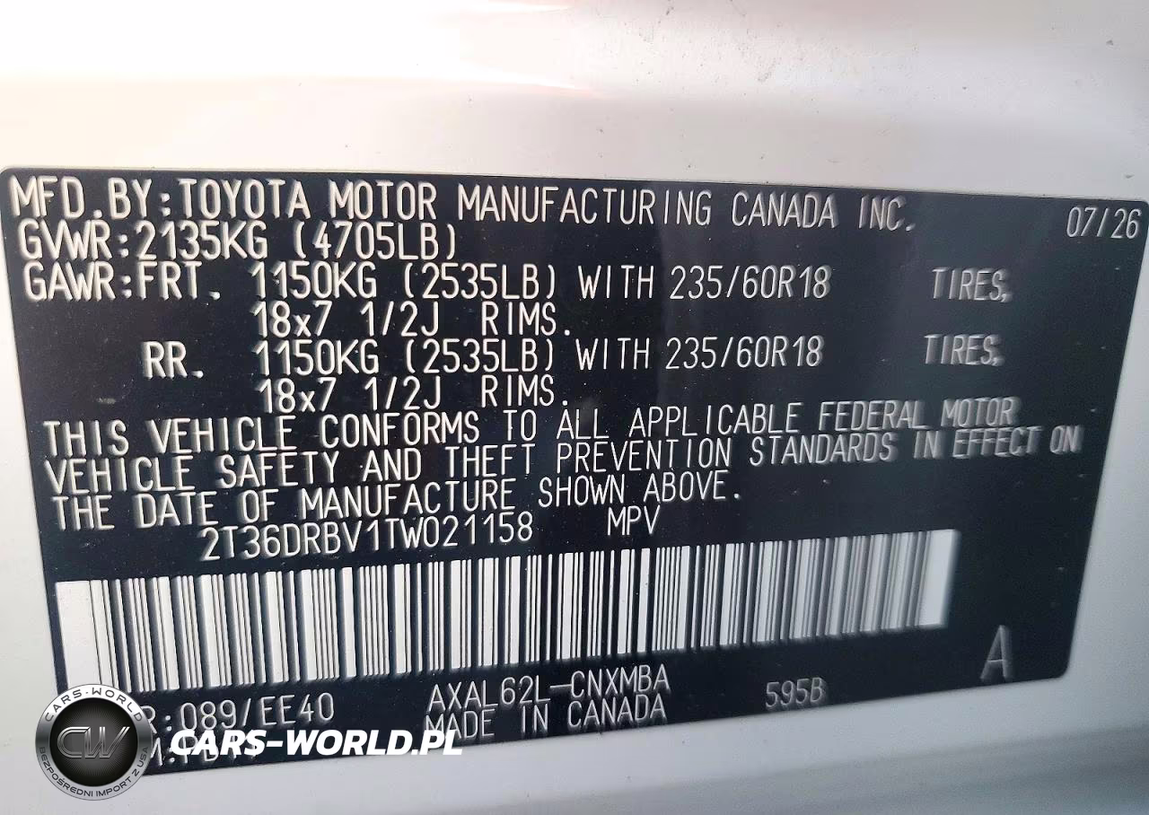 2026 Toyota Rav4 Xle Premium VIN:2T36DRBV1TW021158 - 13