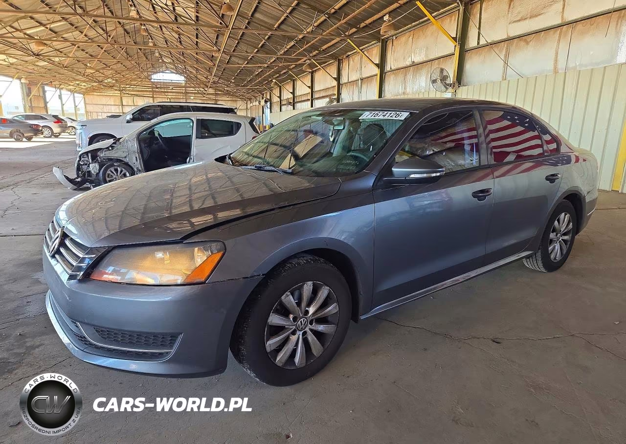 2012 Volkswagen Passat S VIN:1VWAH7A33CC056397 - 1