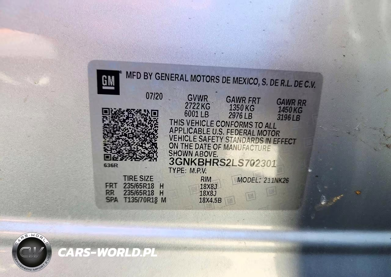 2020 Chevrolet Blazer 2Lt VIN:3GNKBHRS2LS702301 - 13