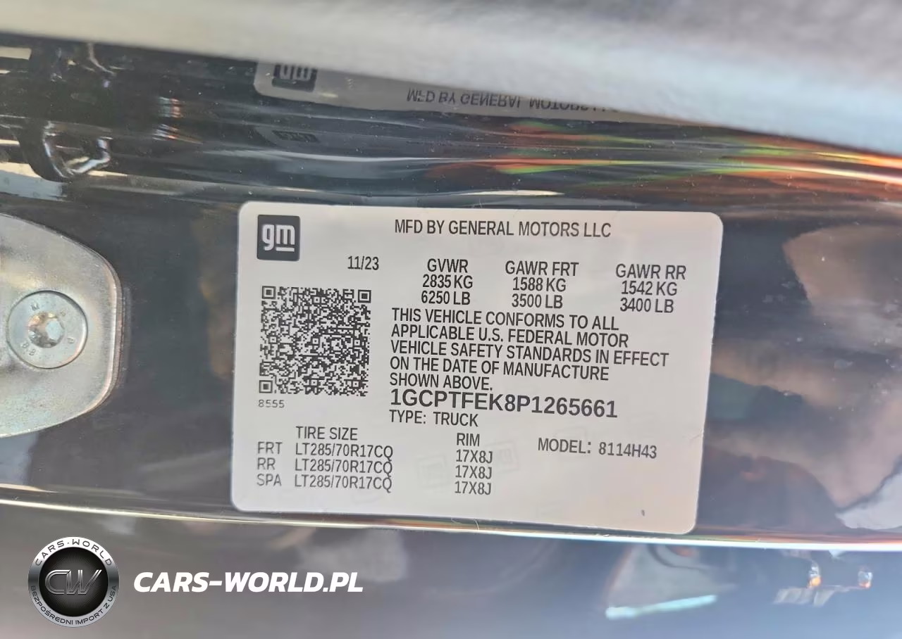 2023 Chevrolet Colorado Zr2 VIN:1GCPTFEK8P1265661 - 13