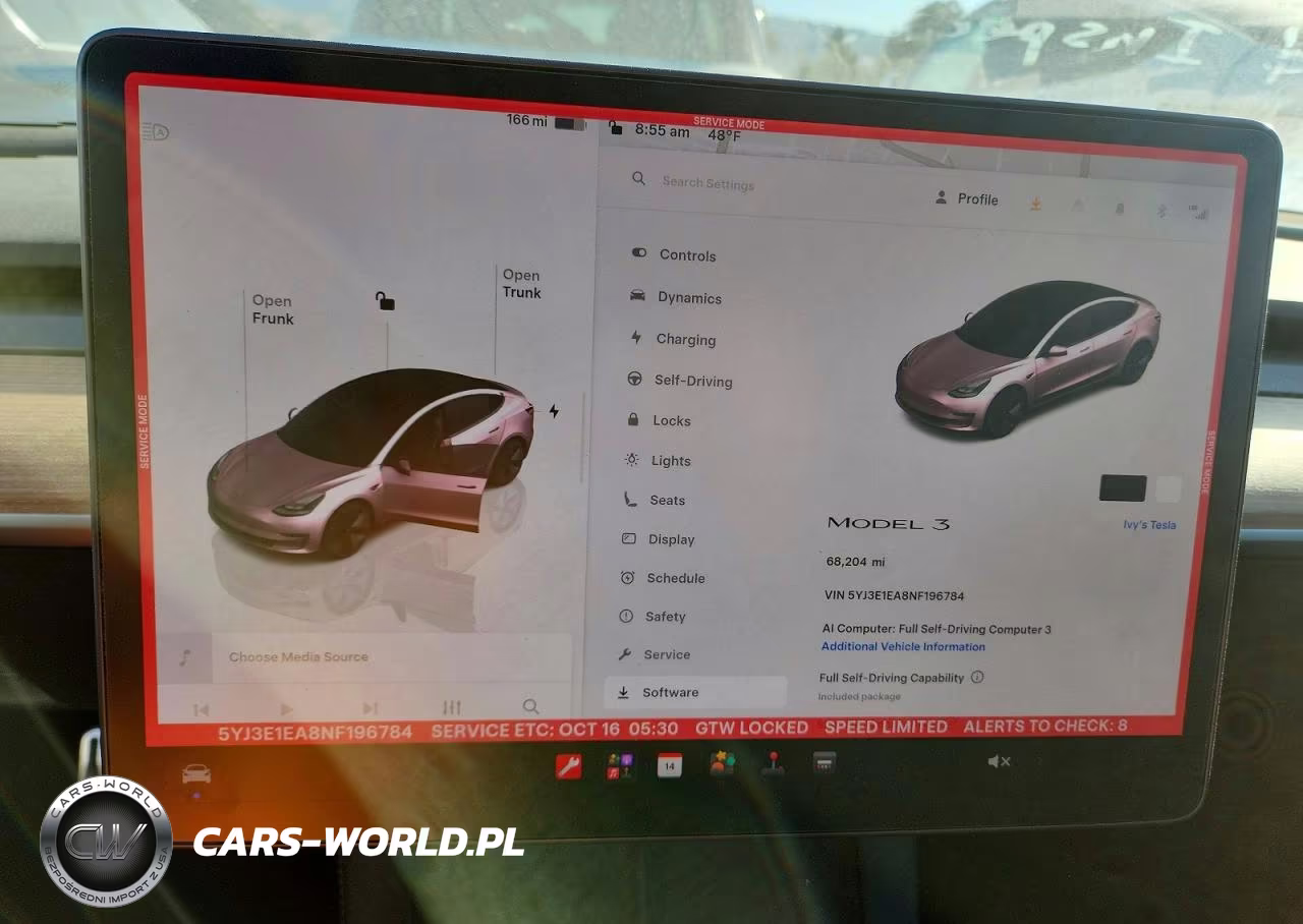 2022 Tesla Model 3 VIN:5YJ3E1EA8NF196784 - 9