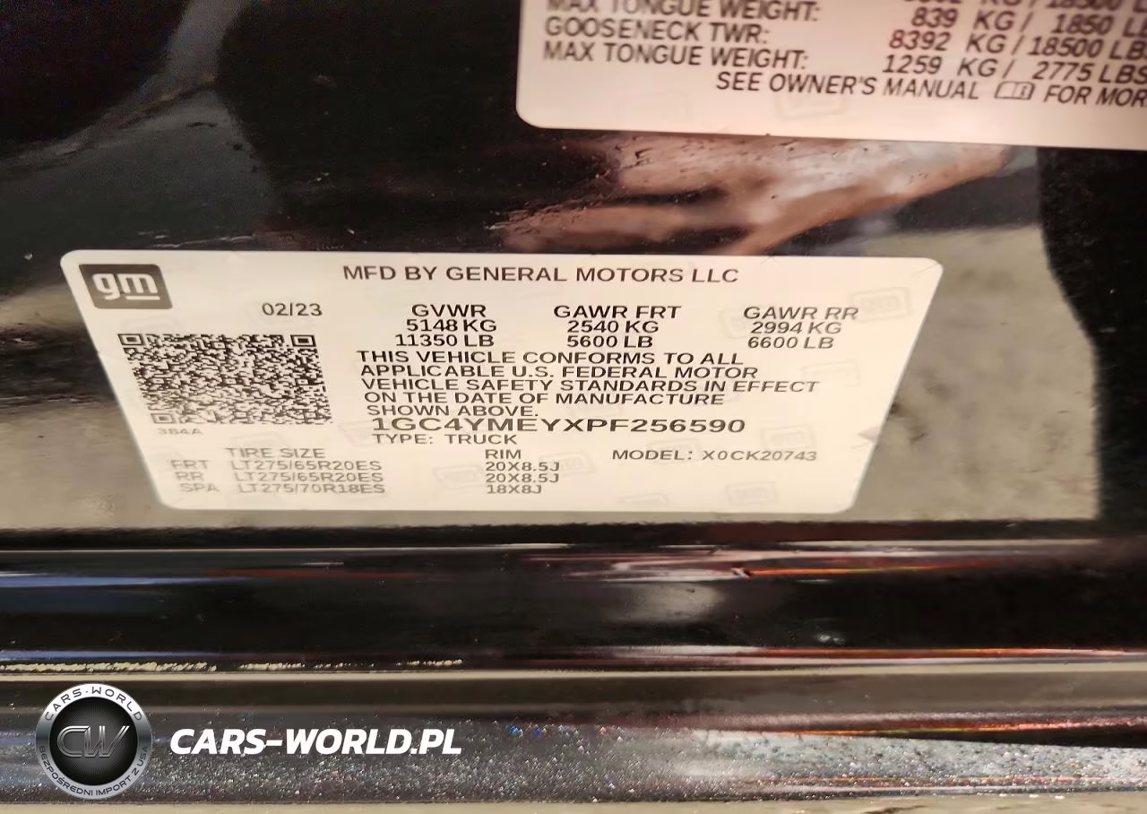 2023 Chevrolet Silverado K2500 Custom VIN:1GC4YMEYXPF256590 - 12