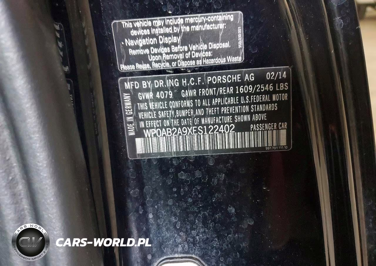 2014 Porsche 911 Carrera S VIN:WP0AB2A9XES122402 - 12
